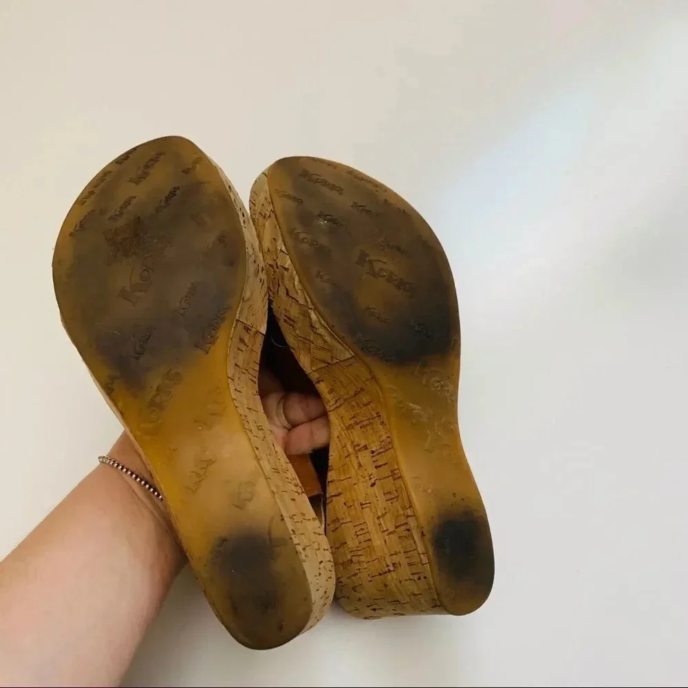 Korks by Kork Ease Leather Wedges